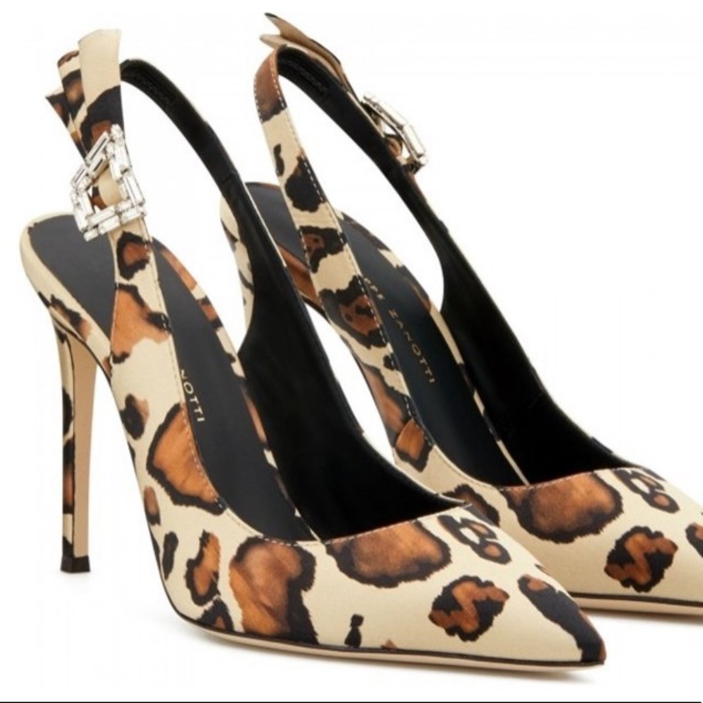 Giuseppe  Zanotti leopard sling back heels - Picture 3 of 8